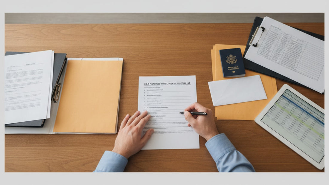 eb-5 required documents checklist - Professional illustration