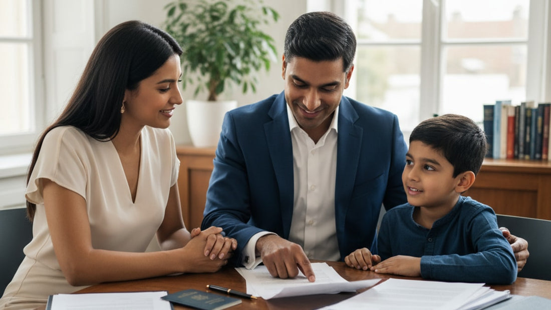 p-1a dependent visa filing - Professional illustration