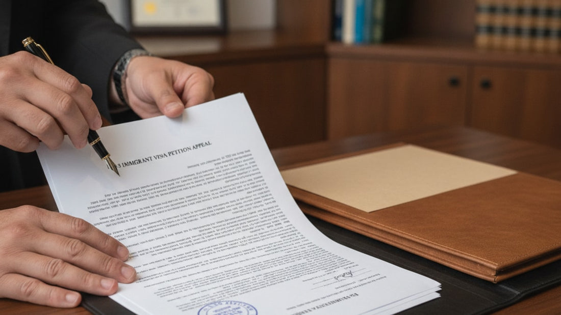 eb-3 denial appeal process - Professional illustration