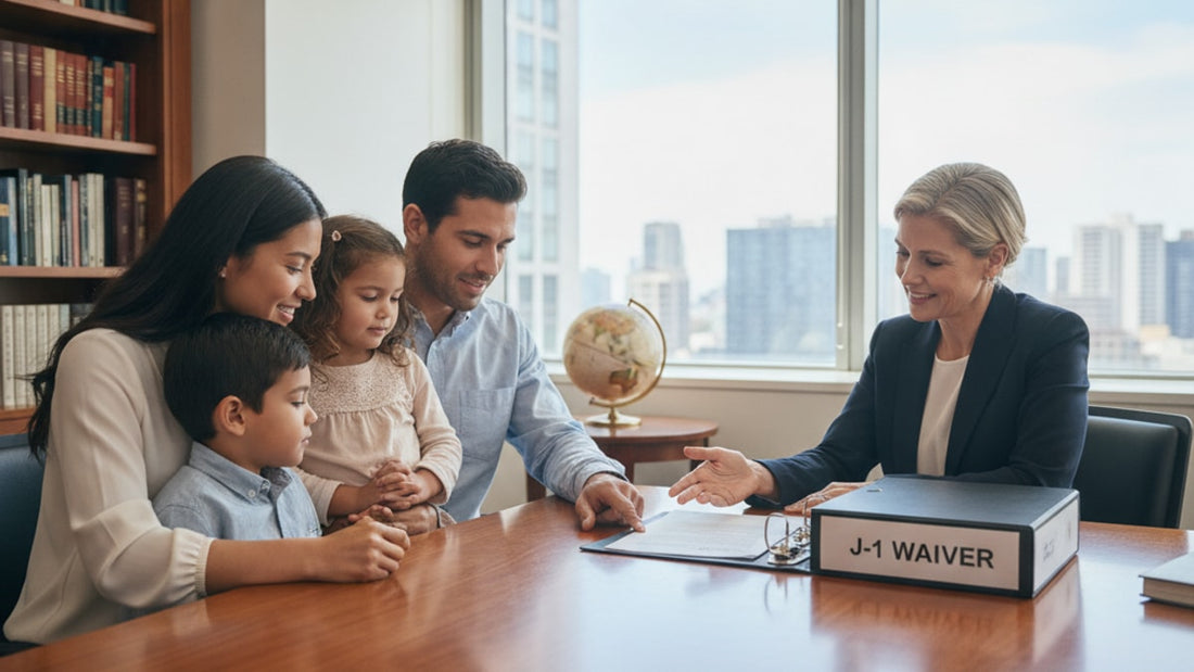 j-1 waiver children status options - Professional illustration