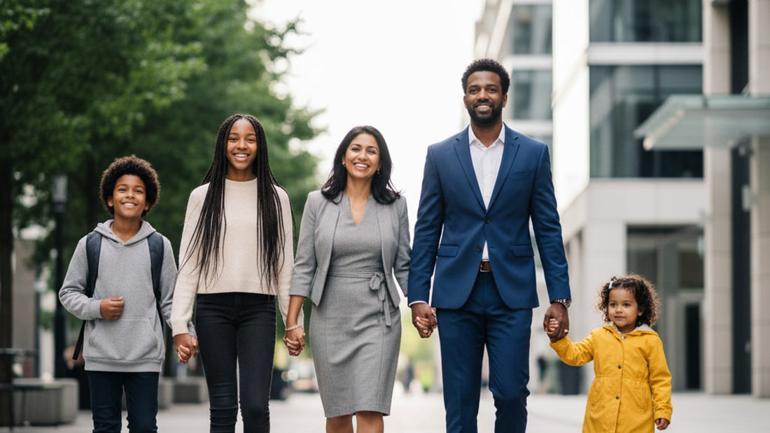 eb-2 family members following to join - Professional illustration