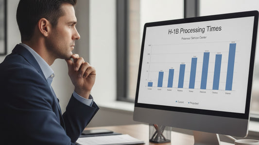 h-1b processing time potomac service center - Professional illustration