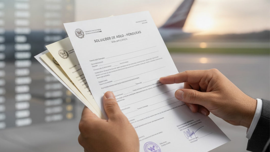 asylum visa honduras - Professional illustration