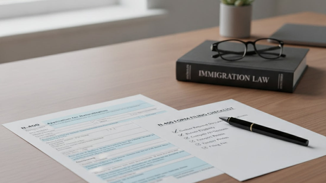 n-400 form filing checklist - Professional illustration