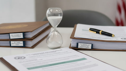 eb-5 processing time national benefits center - Professional illustration