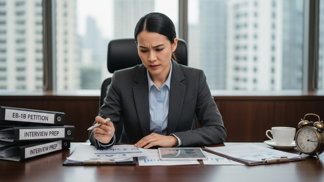 eb-1b interview preparation tips - Professional illustration