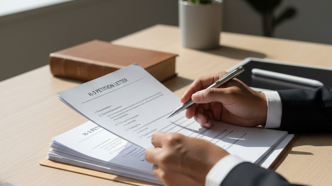 h-3 petition letter structure - Professional illustration
