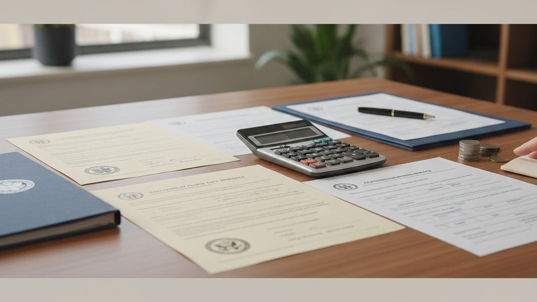 sijs government filing fees - Professional illustration