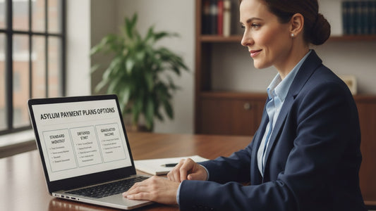 asylum payment plans options - Professional illustration