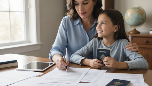 j-1 dependent visa filing - Professional illustration