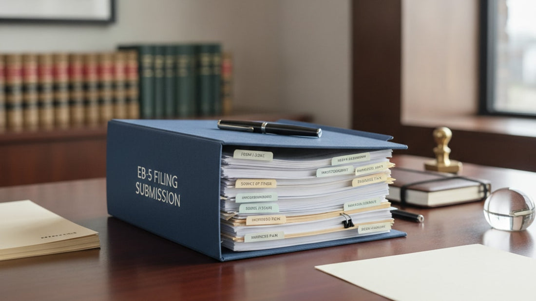 eb-5 filing package submission - Professional illustration