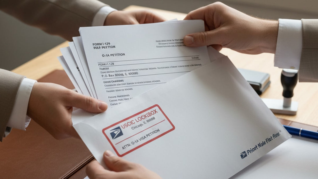 o-1a mailing address uscis lockbox - Professional illustration