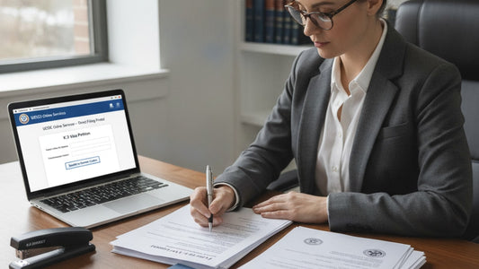 k-3 direct filing to service center - Professional illustration