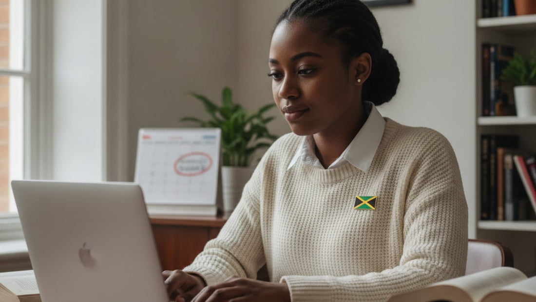 f-1 visa jamaica - Professional illustration