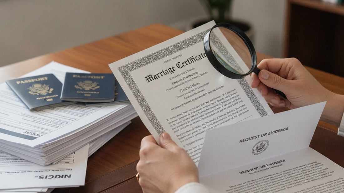 i-130 marriage certificate authentication rfe - Professional illustration