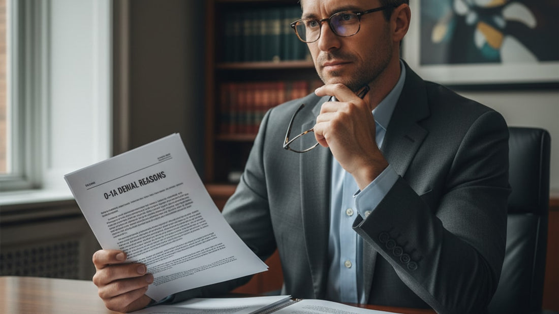 o-1a denial reasons - Professional illustration