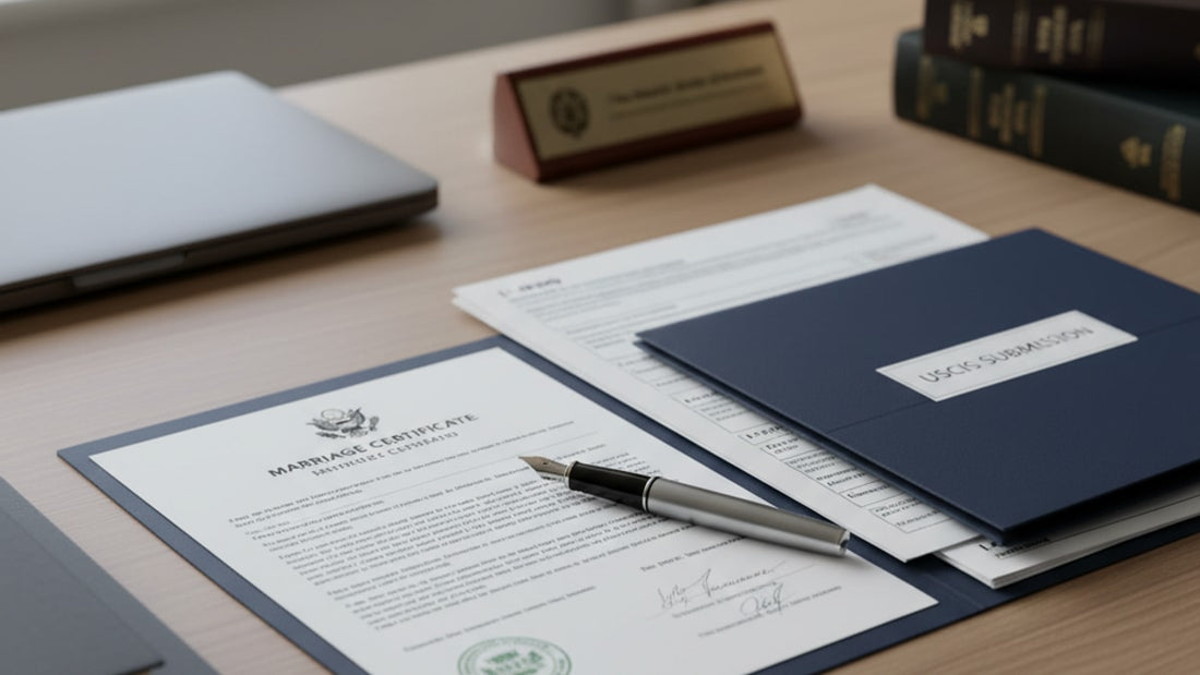 marriage certificate translation for uscis - Professional illustration