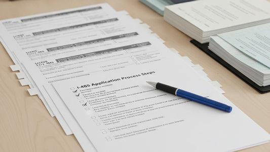 i-485 application process step by step - Professional illustration