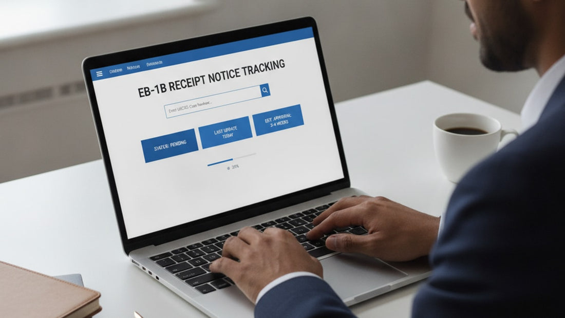 eb-1b receipt notice tracking - Professional illustration