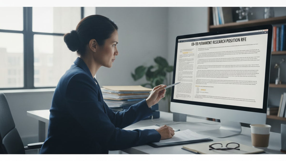 eb-1b permanent research position rfe - Professional illustration