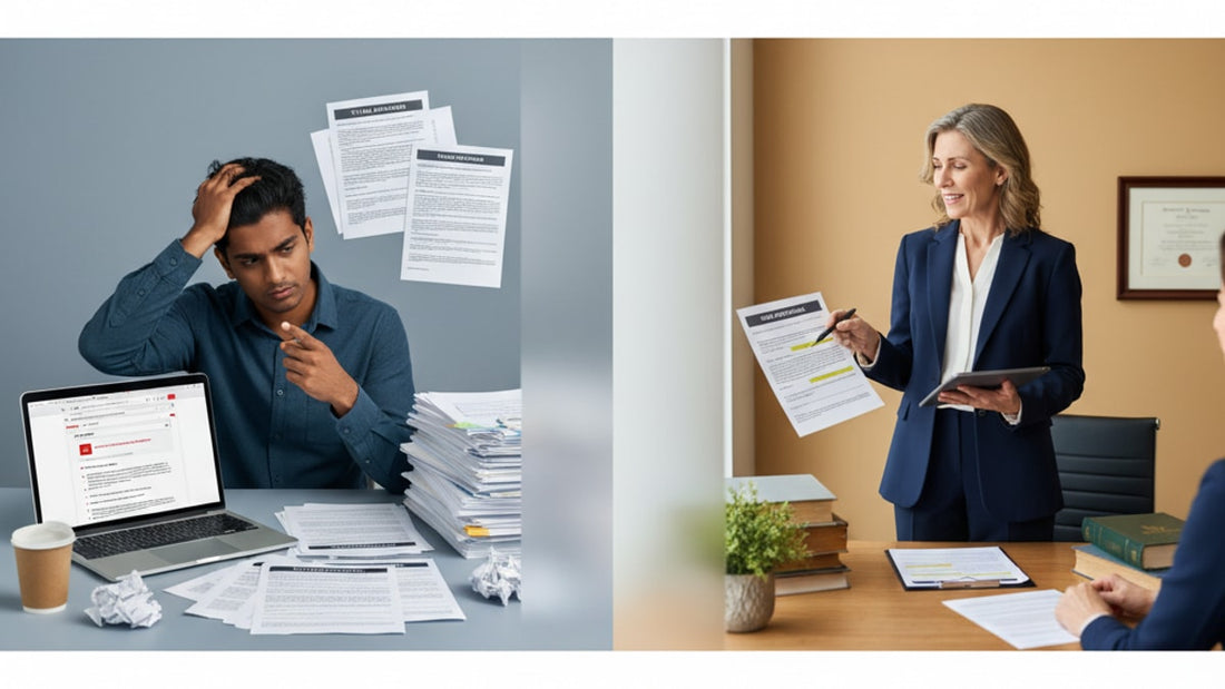 f-1 diy vs attorney - Professional illustration