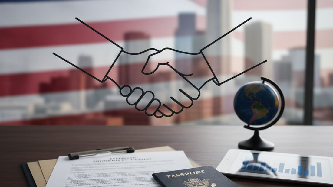 Blog Post: What Is the E-2 Visa in the USA - Professional illustration