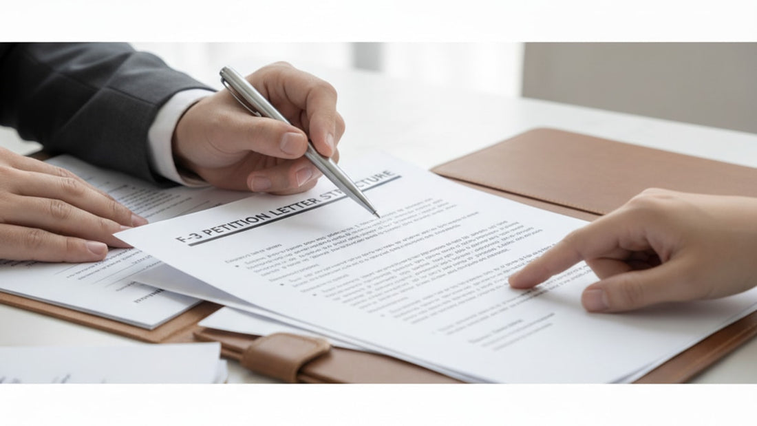 f-3 petition letter structure - Professional illustration