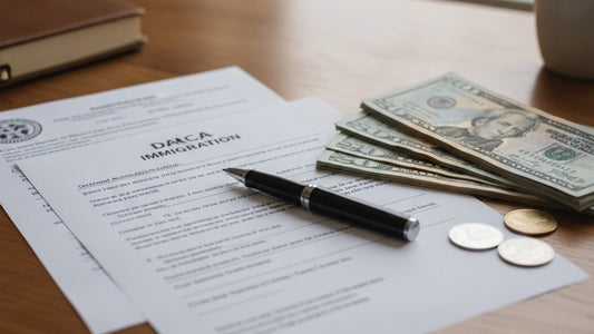 daca government filing fees - Professional illustration