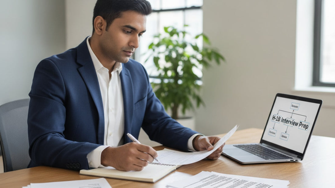 h-1b interview preparation strategy - Professional illustration