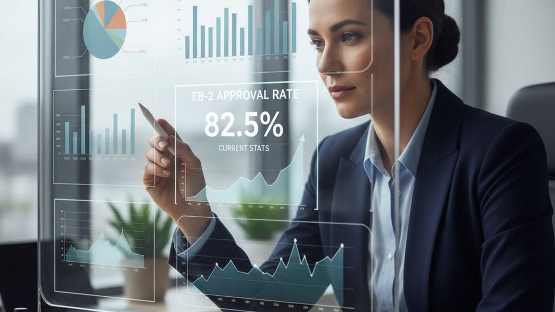 eb-2 approval rate current stats - Professional illustration