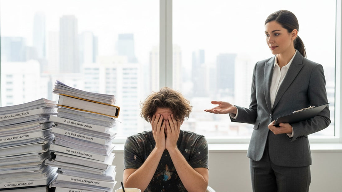 o-1b diy vs attorney - Professional illustration