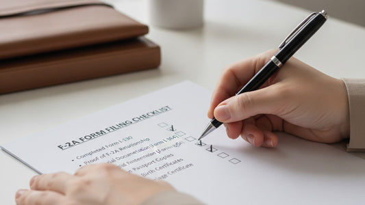 f-2a form filing checklist - Professional illustration