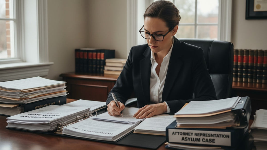 asylum diy vs attorney - Professional illustration