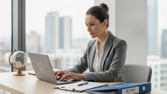 eb-2 niw direct filing to service center - Professional illustration