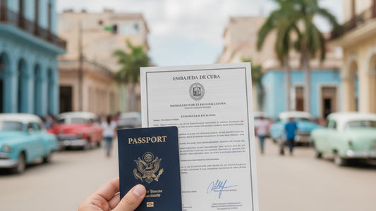 b-1/b-2 visa cuba - Professional illustration