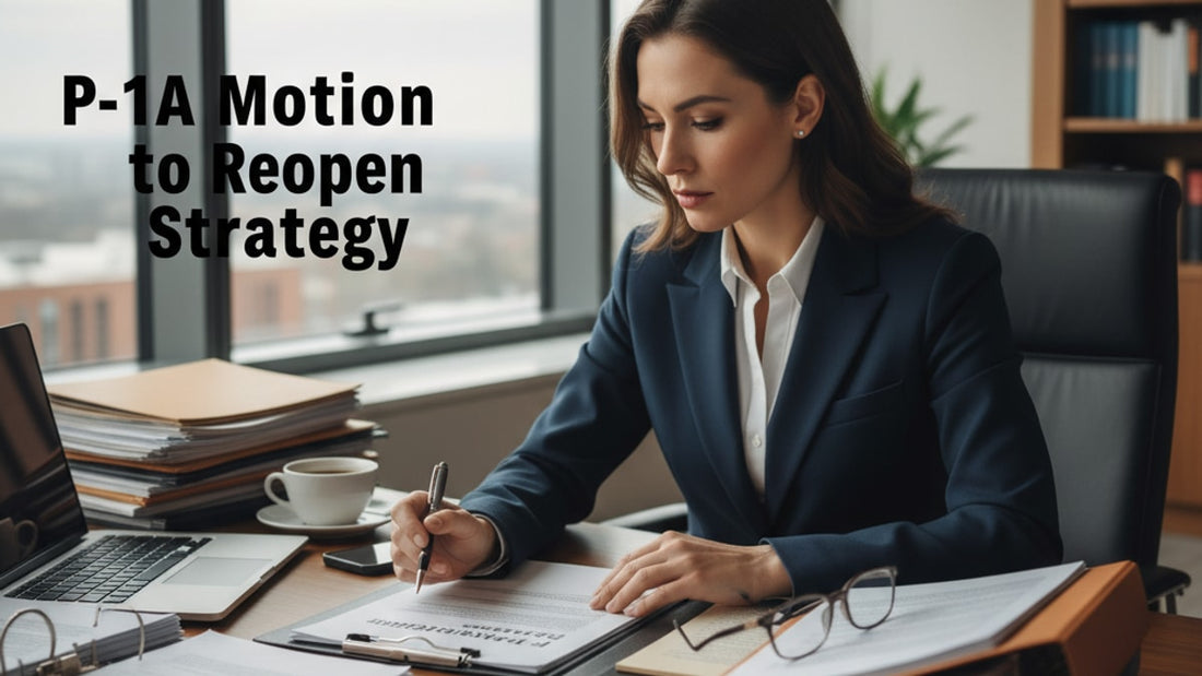 p-1a motion to reopen strategy - Professional illustration