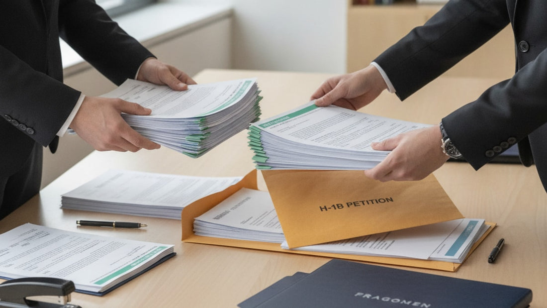 h-1b filing package submission - Professional illustration