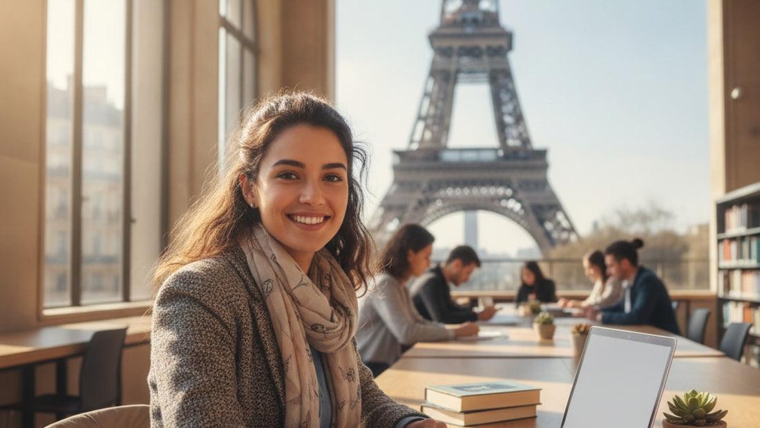f-1 visa france - Professional illustration