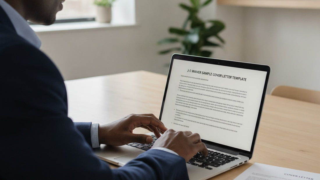 j-1 waiver sample cover letter template - Professional illustration