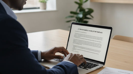 j-1 waiver sample cover letter template - Professional illustration