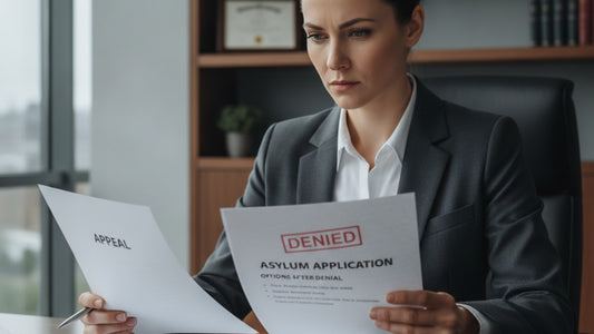 asylum denial options after denial - Professional illustration