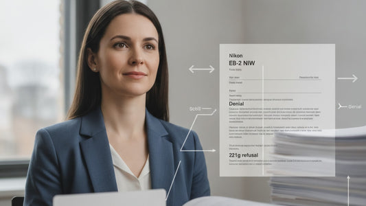 eb-2 niw denial consular refusal 221g recovery - Professional illustration