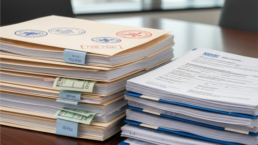 h-1b government filing fees - Professional illustration