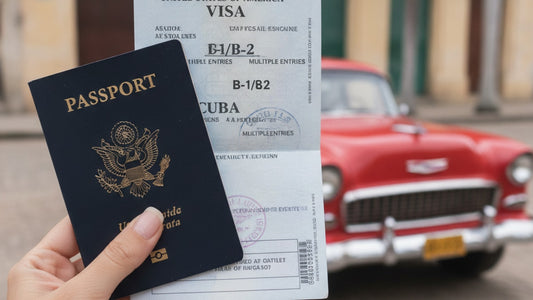 b-1/b-2 visa cuba - Professional illustration