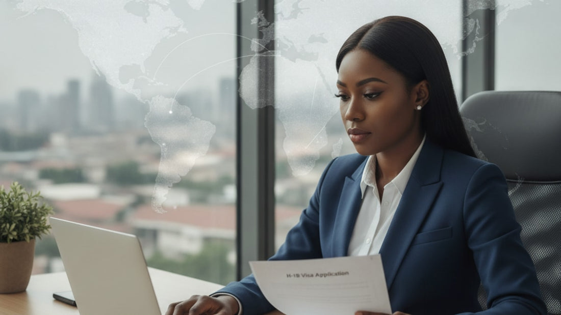 h-1b visa nigeria - Professional illustration