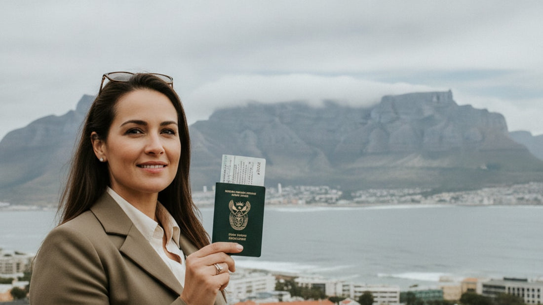 b-1/b-2 visa south africa - Professional illustration