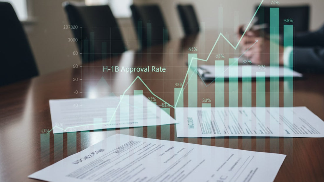 h-1b approval rate - Professional illustration