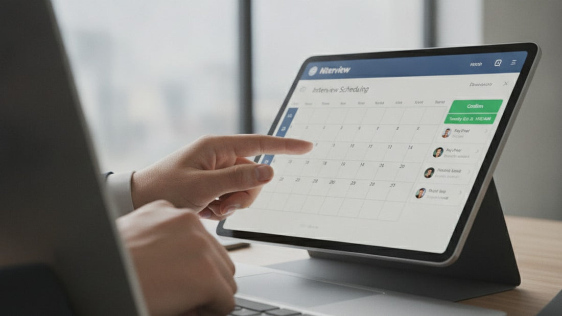 tn interview scheduling - Professional illustration