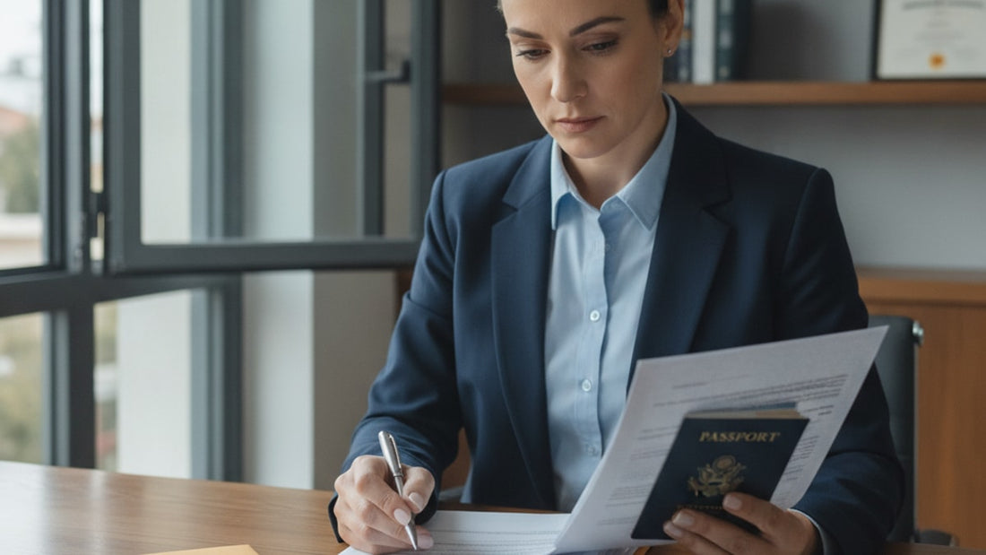 o-1a biometrics appointment preparation - Professional illustration
