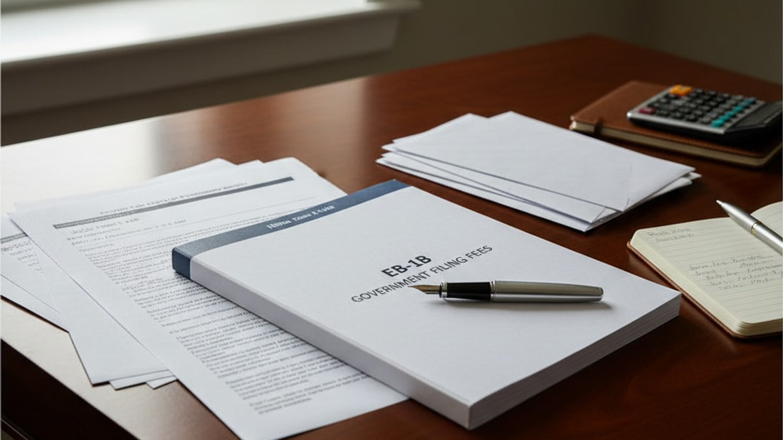 eb-1b government filing fees - Professional illustration